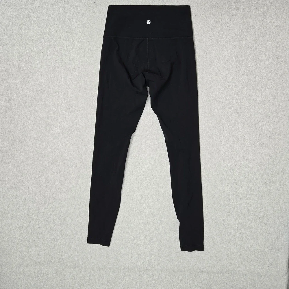 Lululemon Women Activewear Pants 4 Black Yoga Wunder Under High Rise 27